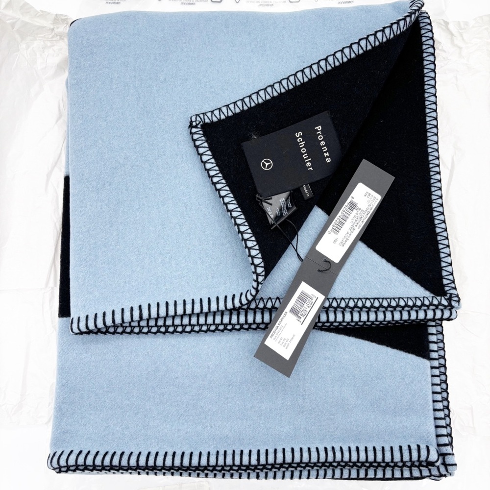 NWT Proenza Schouler x Mercedes Benz Eco Cashmere Jacquard Blanket